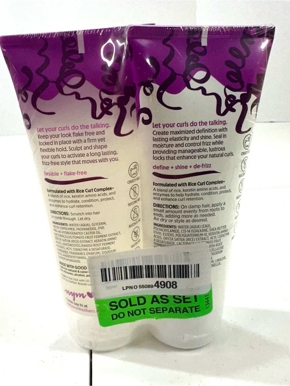 Not Your Mothers Curl Talk Frizz Control Sculpting Gel & Defining Cream - 2pack